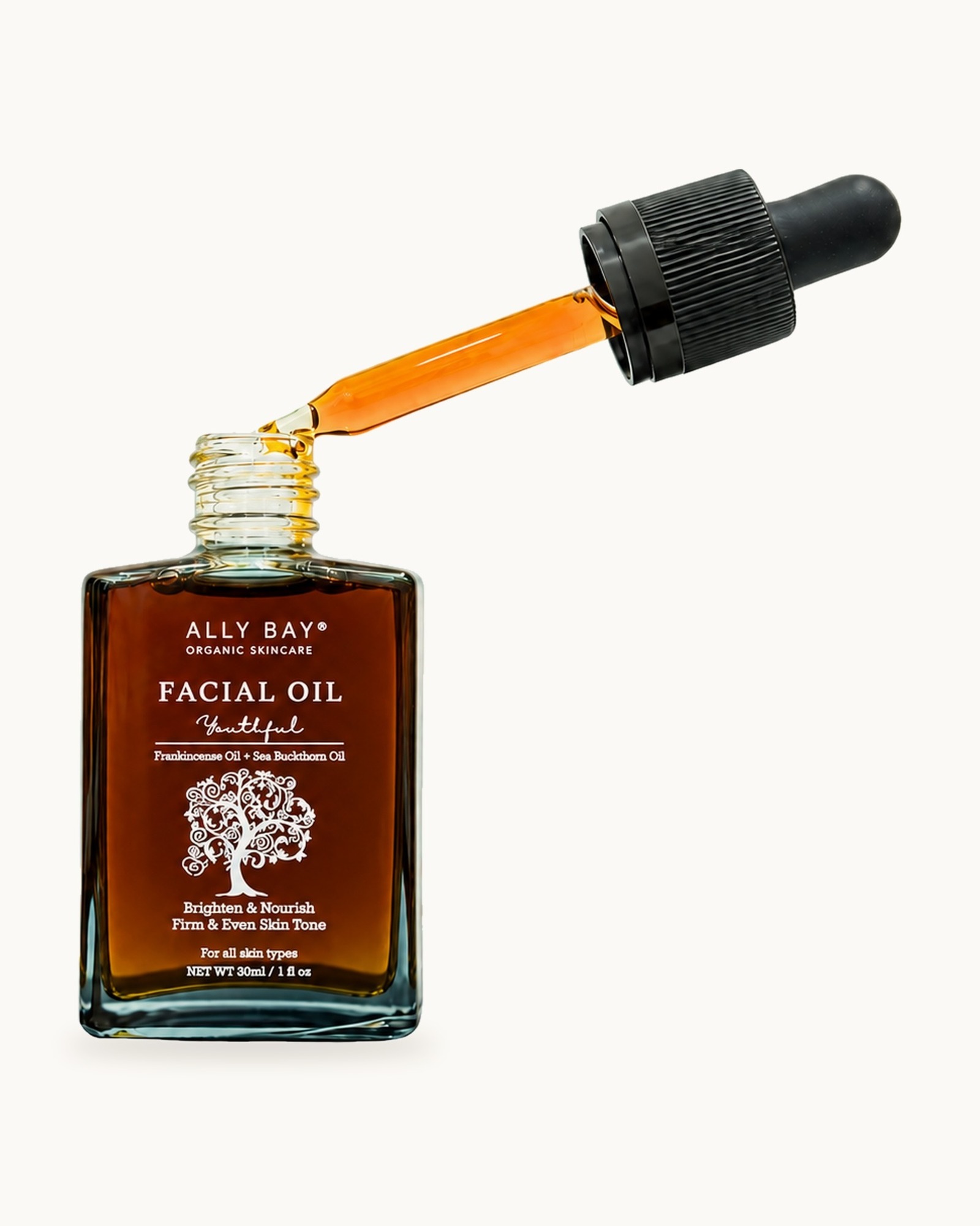 Ally Bay Facial Oil with dropper